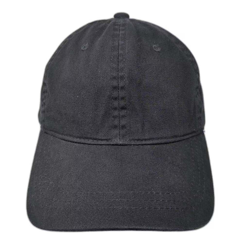 Wild Fable Baseball Cap Black Slideback Hat OS Cotton Plain Adjustable 6 Panel